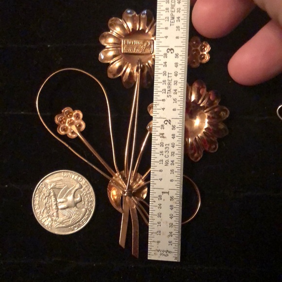 🌞Sterling Silver Brooch Coro-Craft HUGE!! - Picture 8 of 8